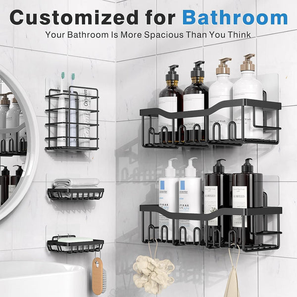 Rust-Free Bathroom Caddy Set