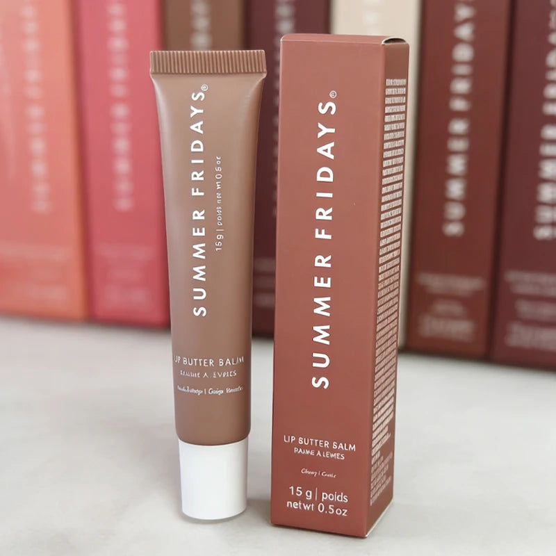 Summer Fridays Moisturizing Lip Balm Transparent Vanilla Pink Guava Scented Lip Gloss with Mirror for Soft Smooth Lips