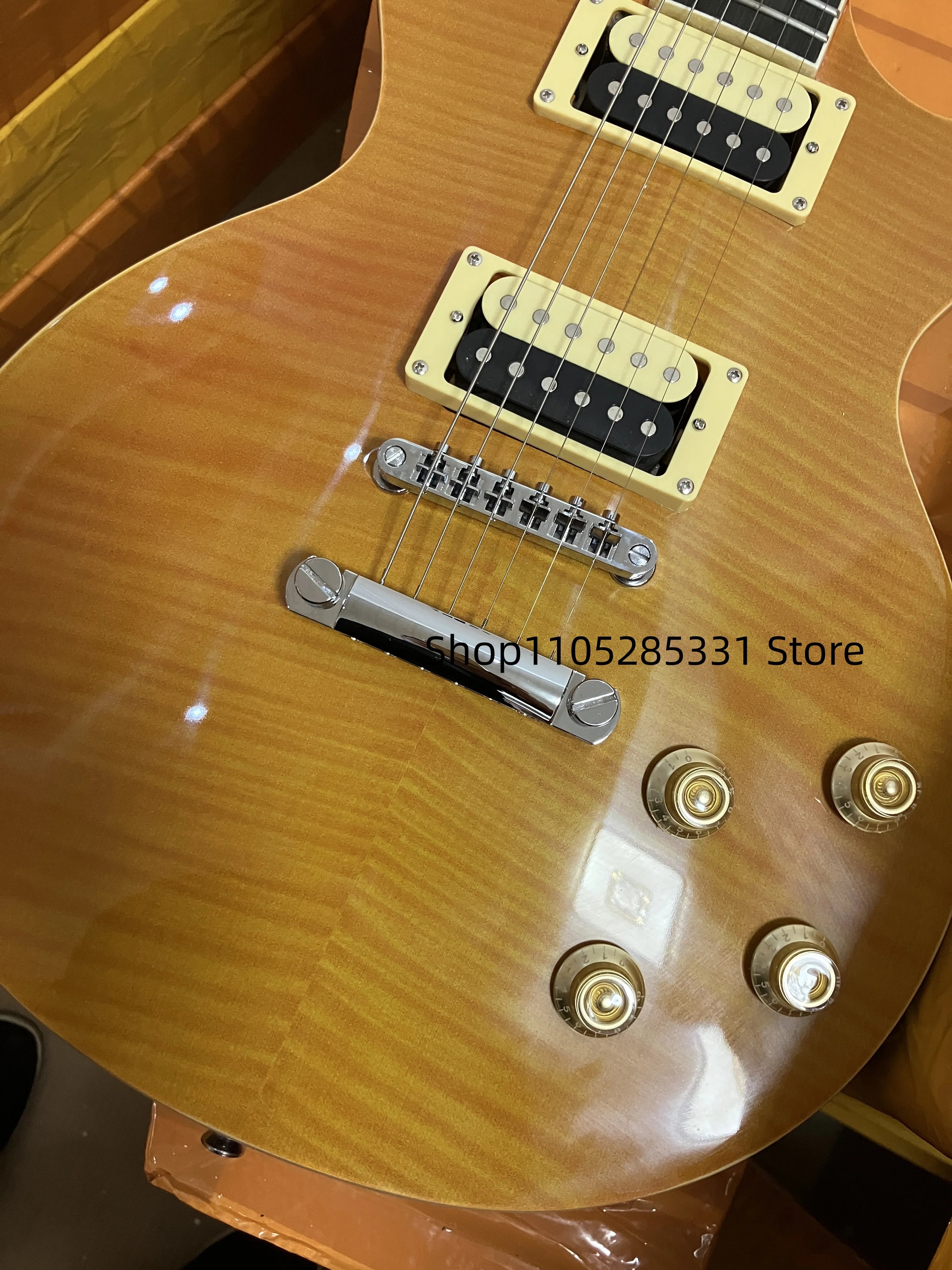 6-String Flame Maple Custom Electric Guitar Z019
