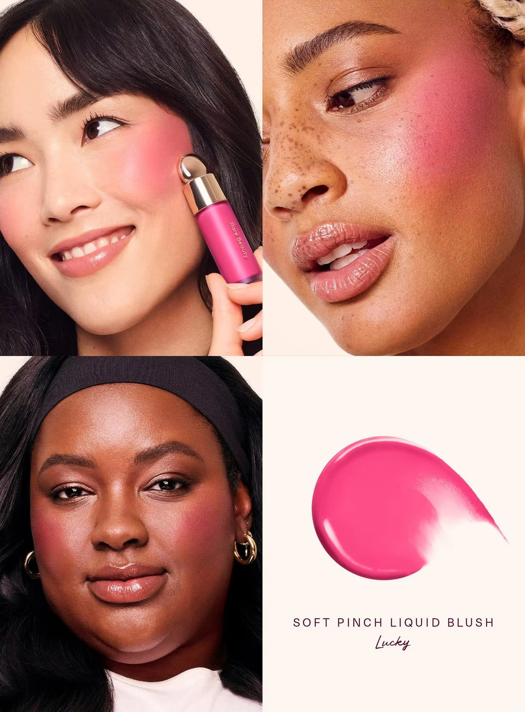 Rare Beauty Liquid Blush Lipstick Blush Eyes Cheek Blusher Waterproof Mositure Face Contour Shadow Liquid Lip Gloss Plump Makeup