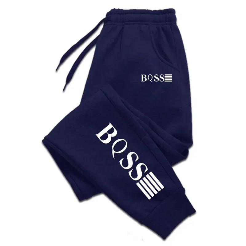 Men's Fashion Trend Jogging Sweatpants 2024 High Quality Soft Elastic Waist Casual Pants Streetwear Black White Grey Navy S-4XL