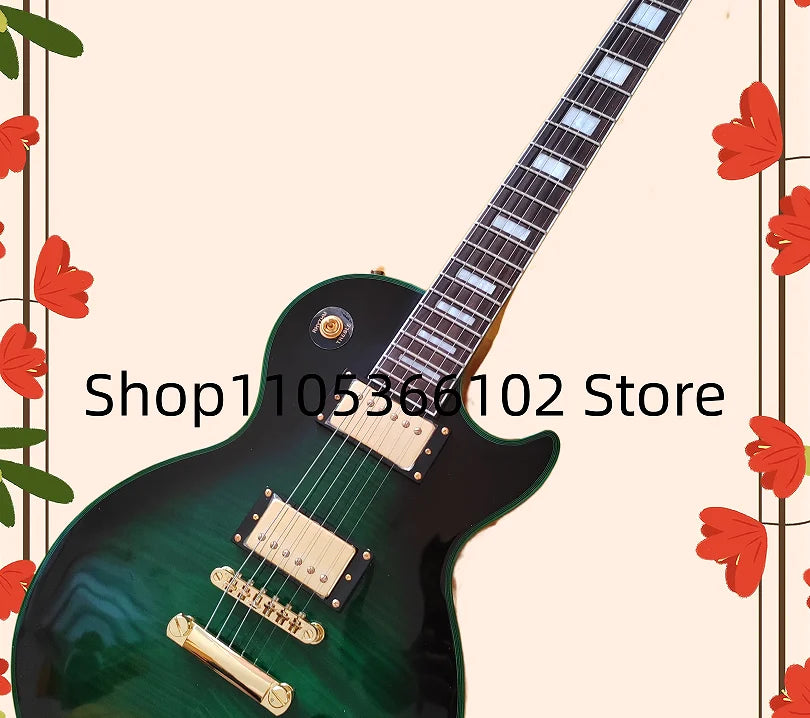 6-String Flame Maple Custom Electric Guitar Z019