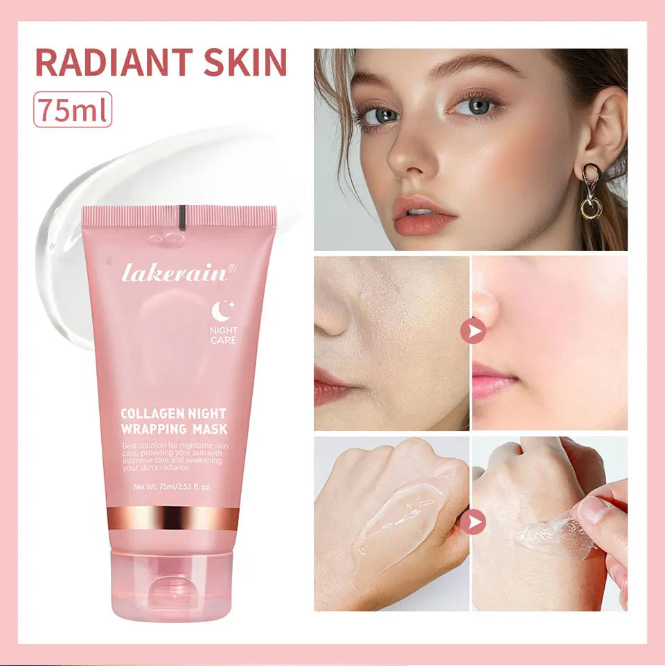 Collagen Peel-off Mask Jelly Night Wrapping Facial Mud Firming mask Daily Face Skincare Deep Cleaning Skin-Peeling Off Covers