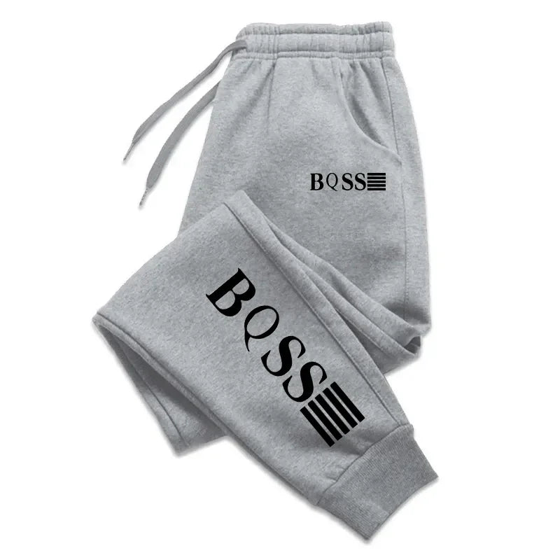 Men's Fashion Trend Jogging Sweatpants 2024 High Quality Soft Elastic Waist Casual Pants Streetwear Black White Grey Navy S-4XL