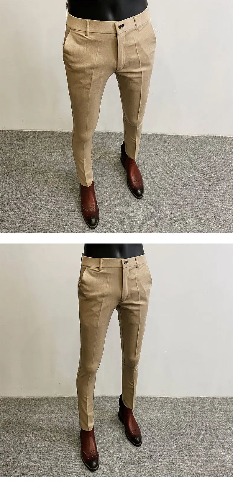 Men Suit Pants Formal Trousers Stretch Slim Pantalone Hombre Calça Masculina Solid Color Casual Dress Pants Fashion Men Clothing