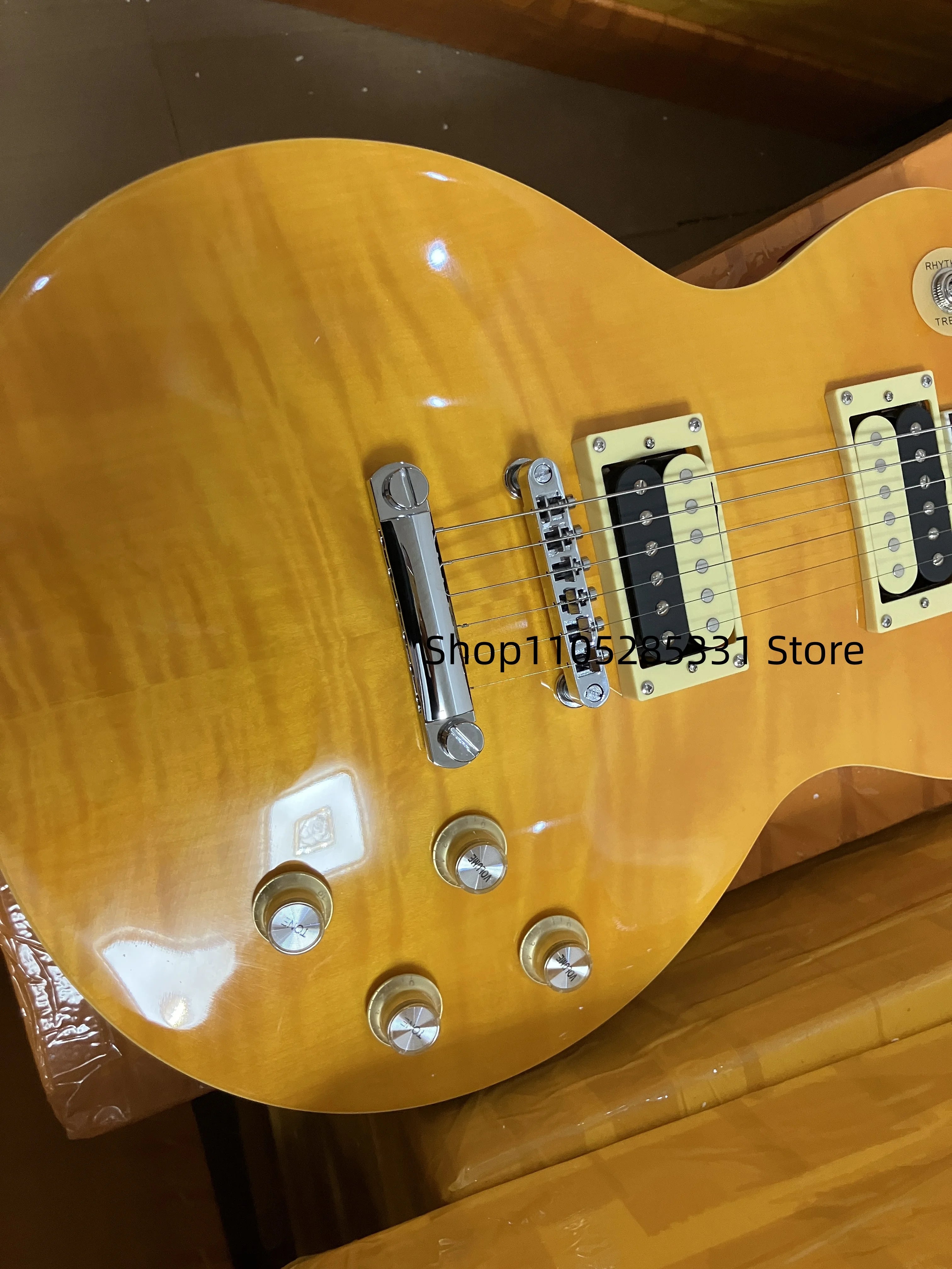 6-String Flame Maple Custom Electric Guitar Z019