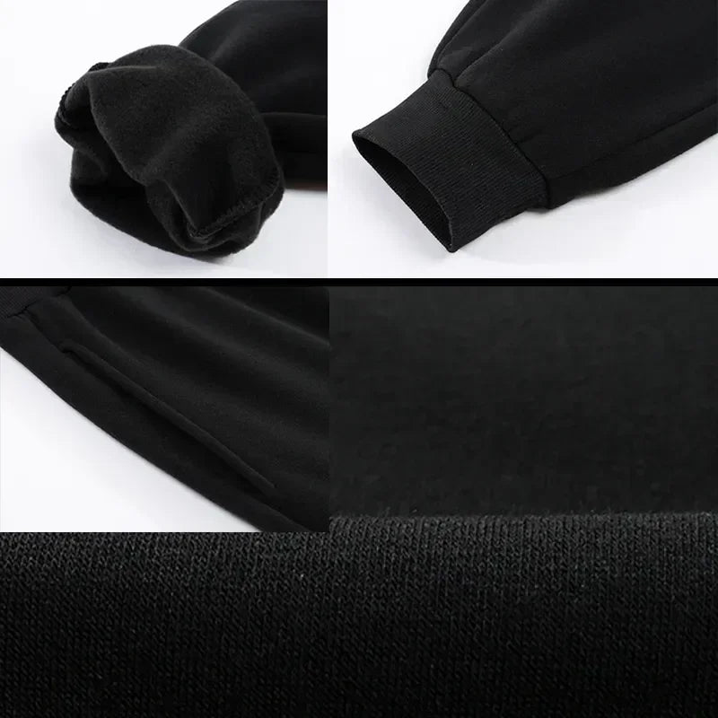 Men's Fashion Trend Jogging Sweatpants 2024 High Quality Soft Elastic Waist Casual Pants Streetwear Black White Grey Navy S-4XL