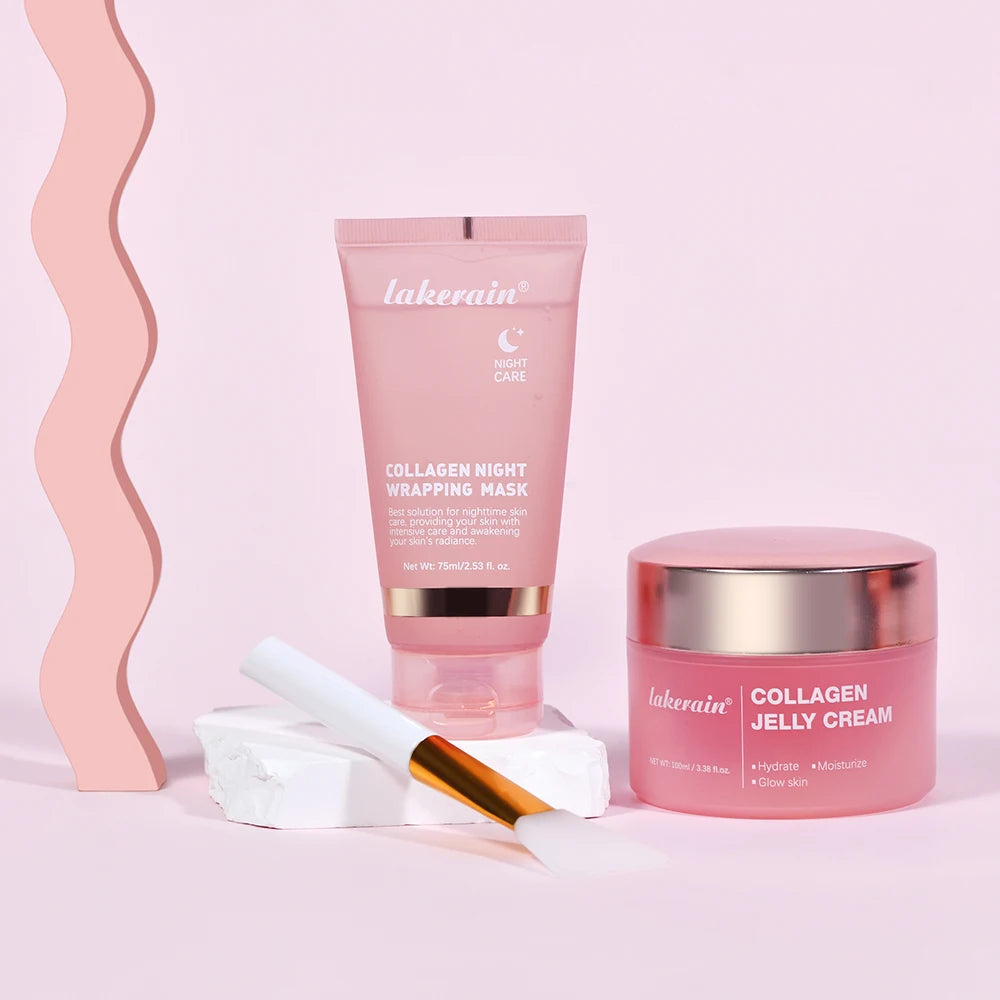 Collagen Peel-off Mask Jelly Night Wrapping Facial Mud Firming mask Daily Face Skincare Deep Cleaning Skin-Peeling Off Covers
