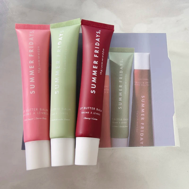 Summer Fridays Moisturizing Lip Balm Transparent Vanilla Pink Guava Scented Lip Gloss with Mirror for Soft Smooth Lips