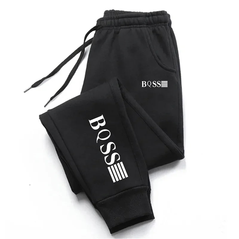 Men's Fashion Trend Jogging Sweatpants 2024 High Quality Soft Elastic Waist Casual Pants Streetwear Black White Grey Navy S-4XL