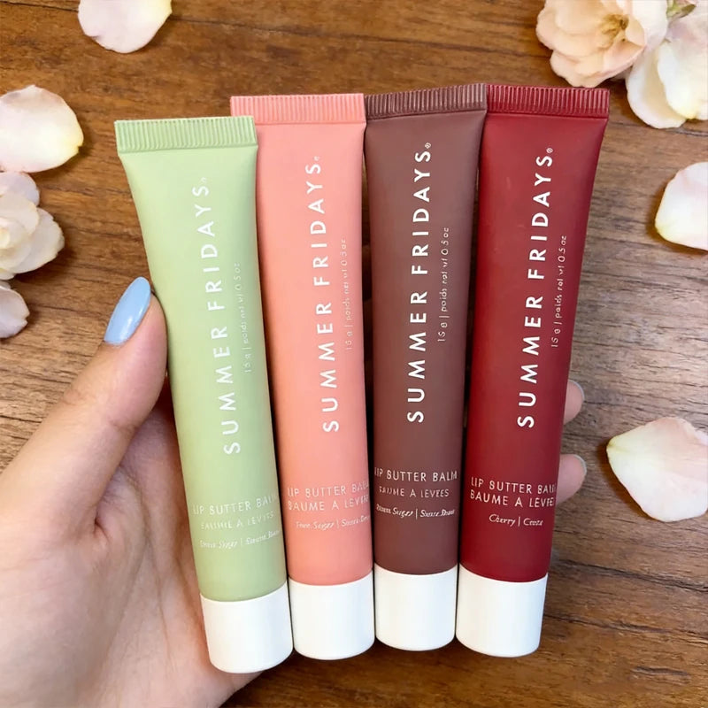 Summer Fridays Moisturizing Lip Balm Transparent Vanilla Pink Guava Scented Lip Gloss with Mirror for Soft Smooth Lips