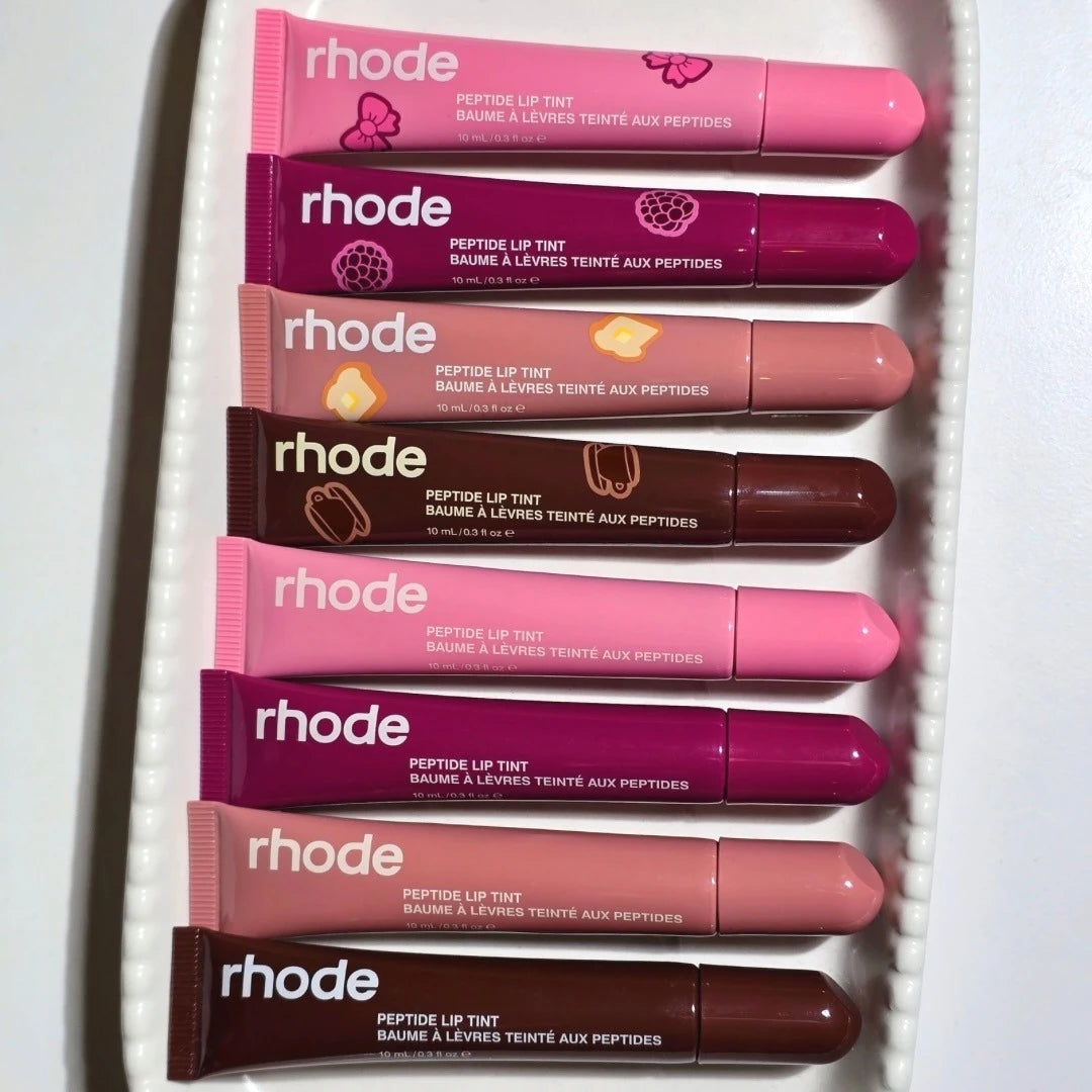 RHOD Limited Edition Peptide Lip Tint Tinted Lip Gloss Layer Nourishing Hydrates Makeup Nourishing Moisturizing Lipstick Glaze