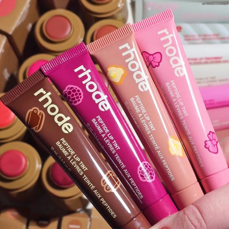 RHOD Limited Edition Peptide Lip Tint Tinted Lip Gloss Layer Nourishing Hydrates Makeup Nourishing Moisturizing Lipstick Glaze
