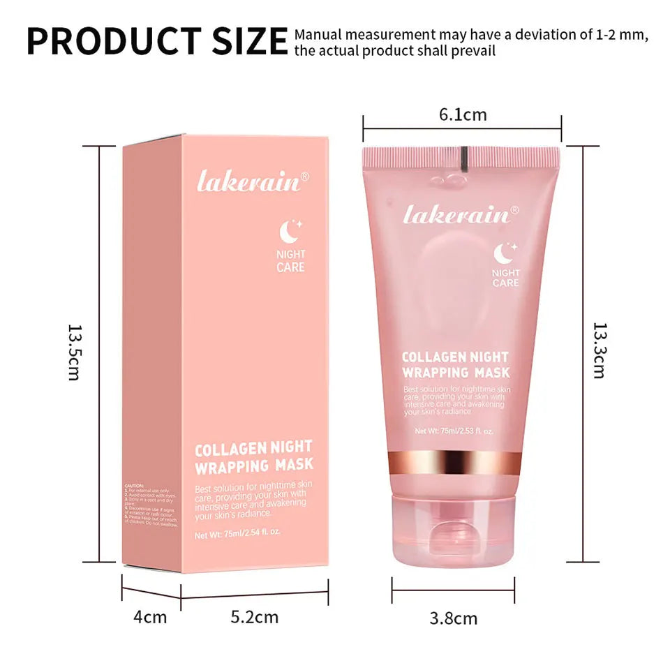 Collagen Peel-off Mask Jelly Night Wrapping Facial Mud Firming mask Daily Face Skincare Deep Cleaning Skin-Peeling Off Covers