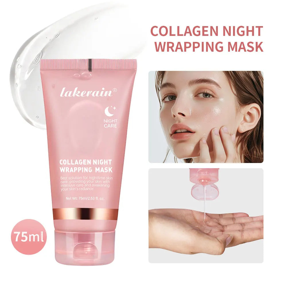 Collagen Peel-off Mask Jelly Night Wrapping Facial Mud Firming mask Daily Face Skincare Deep Cleaning Skin-Peeling Off Covers