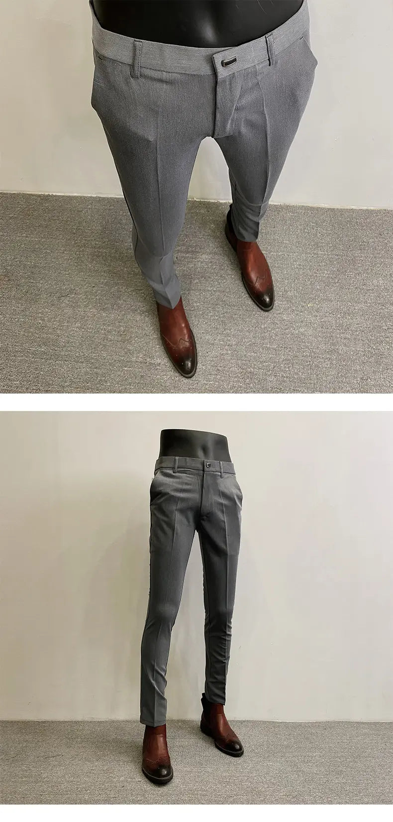 Men Suit Pants Formal Trousers Stretch Slim Pantalone Hombre Calça Masculina Solid Color Casual Dress Pants Fashion Men Clothing
