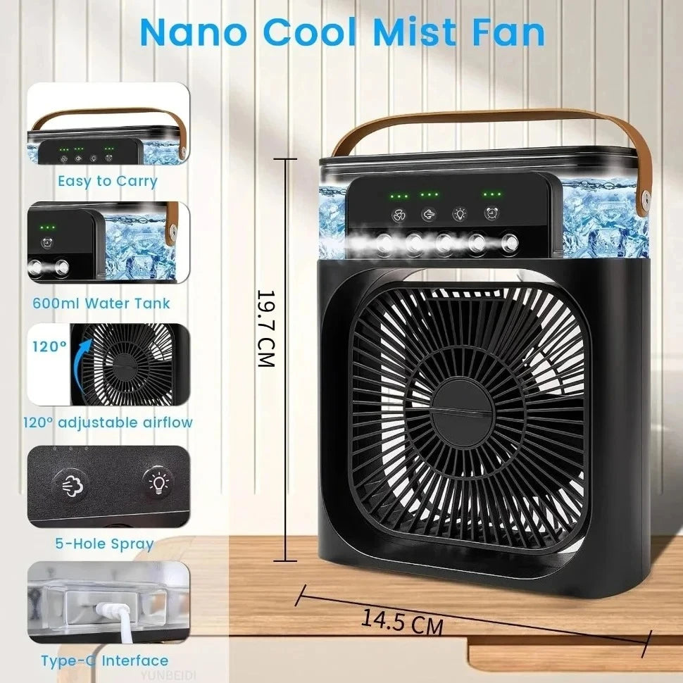 ❄️ Stay Cool Anywhere – Portable 3-in-1 Air Cooler Fan