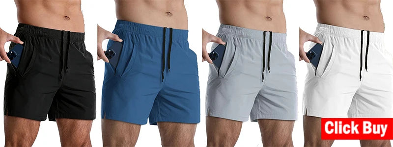 Men's Summer Sport Shorts Running Beach Gym Fitness Training Tracksuit Jogging Bottoms True to Size High Waist Nylon Elastane