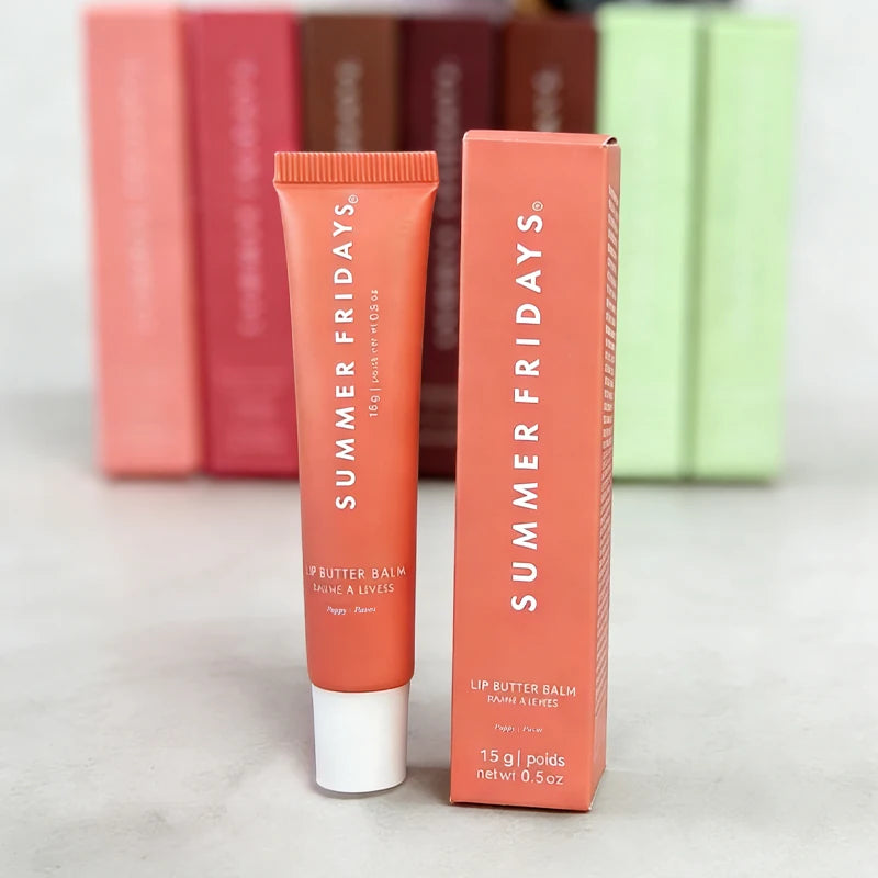 Summer Fridays Moisturizing Lip Balm Transparent Vanilla Pink Guava Scented Lip Gloss with Mirror for Soft Smooth Lips