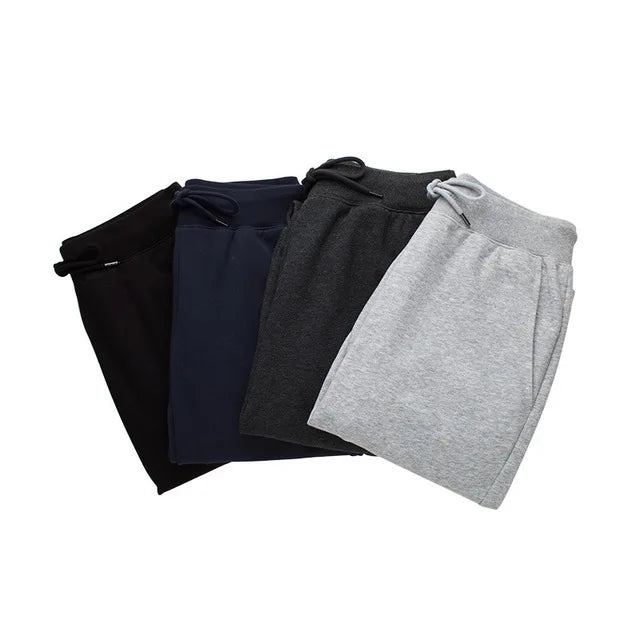 Men's Fashion Trend Jogging Sweatpants 2024 High Quality Soft Elastic Waist Casual Pants Streetwear Black White Grey Navy S-4XL