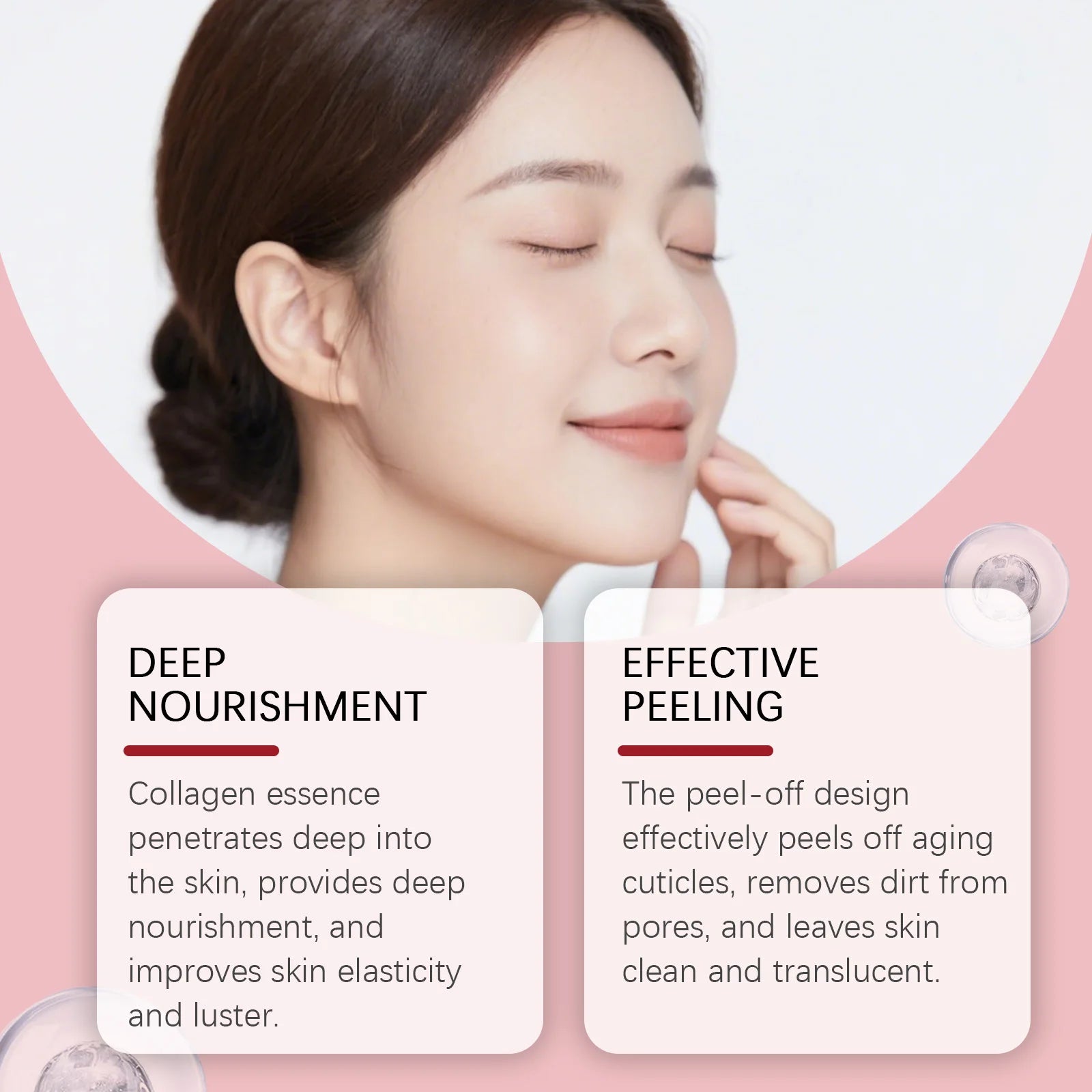 Collagen Peel-Off Mask: Gentle, Moisturizing & Hydrating, Leaves Skin Translucent, Nourished, Clean and Tender